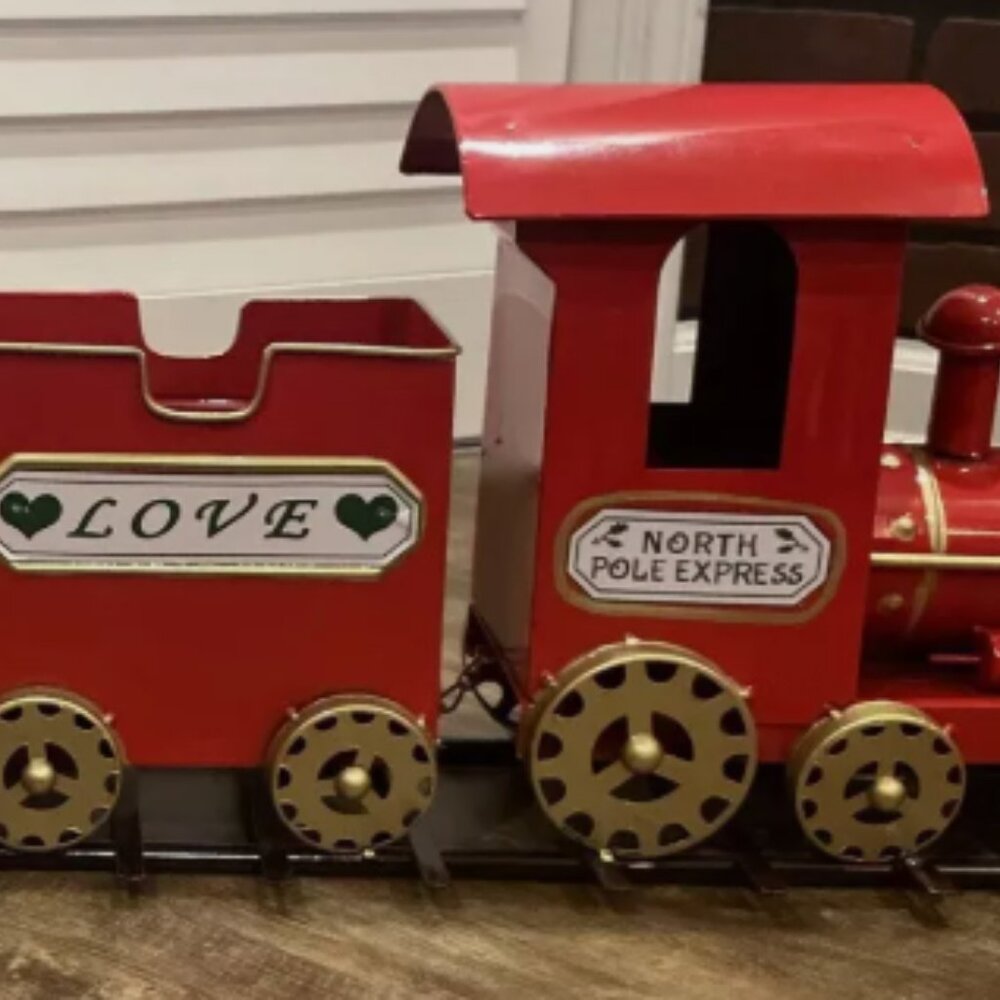 Bath & Body Works North Pole Express Christmas Train 3 Wick Candle Holder NEW